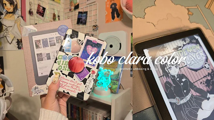 🍎kobo clara color aesthetic unboxing & setup