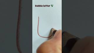 Bubble letter L calligraphy PaintTheFont