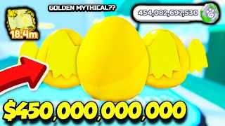 Spending $450,000,000,000 FANTASY COINS In Pet Simulator X To Get The GOLDEN MYTHICAL PET!! (Roblox)