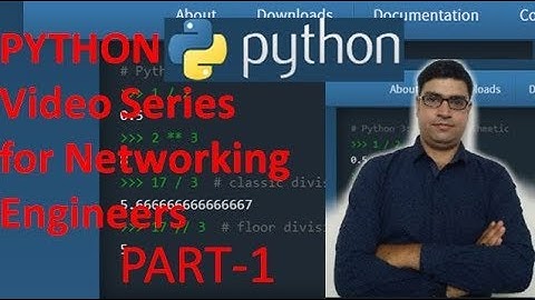 #Python #Network_programmabilty Python for Network Engineers -(PART-I)