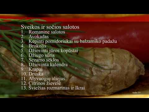 Video: Sveikos Spalvingos Salotos