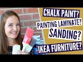 Can You Paint Without Sanding? // Chalk Paint vs Regular Paint; Painting IKEA Furniture, and MORE!