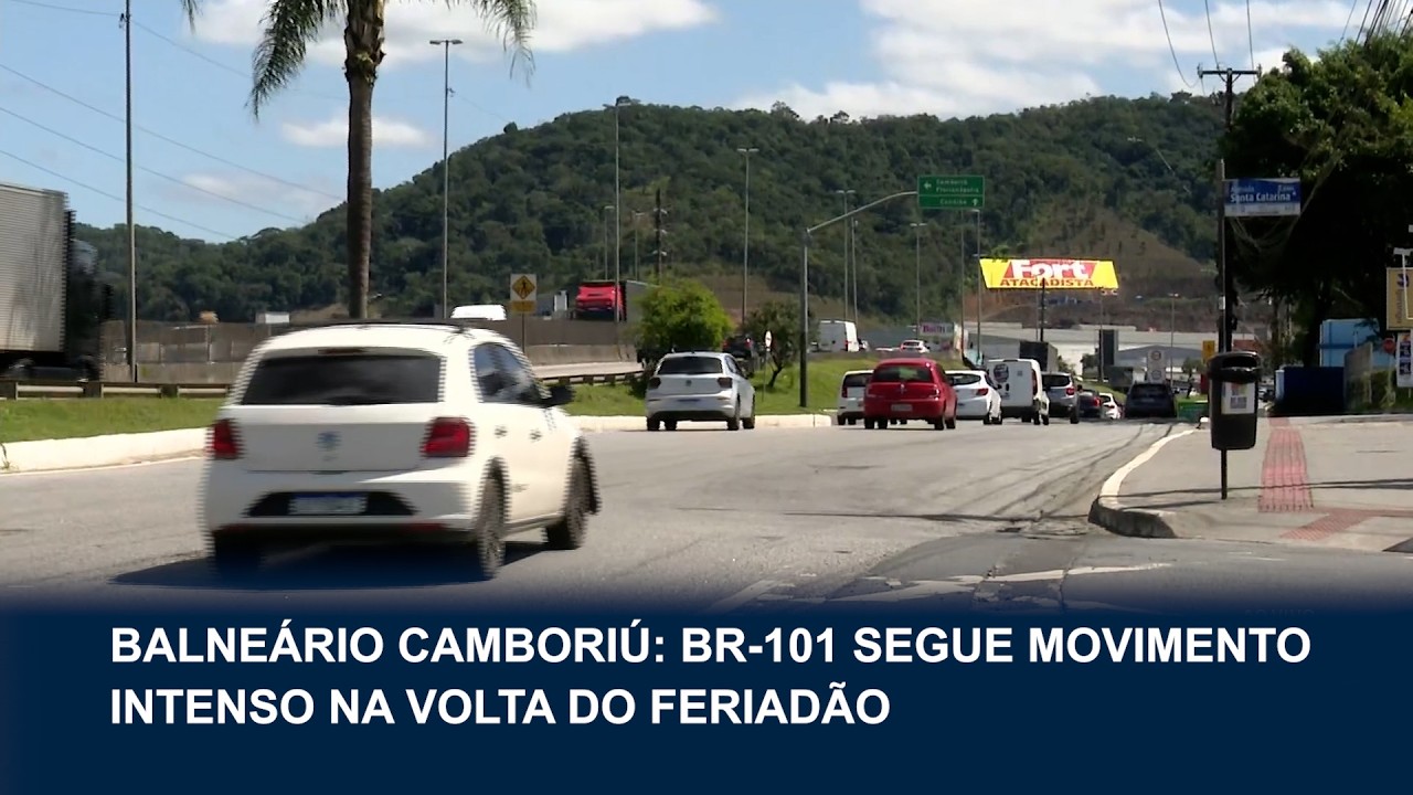 BR-101 segue com movimento intenso na volta do feriadão em BC - Foto