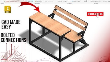 How to Model a School Desk and Bench in Autodesk Inventor | Frame Generator Tutorial | Part 2