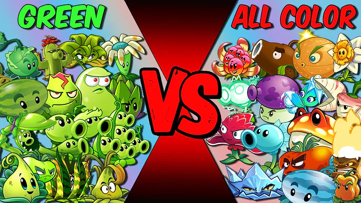 Team GREEN vs All COLOR Plants - Who Will Win? - PvZ 2 Team Plant vs Team Plant