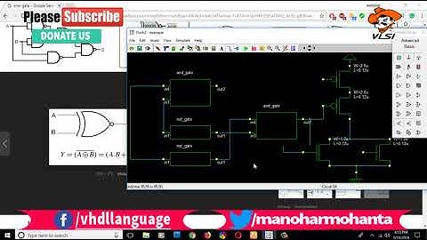 Implementation of NOT Gate and XOR Gate Using DSCH/Microwind Part-2