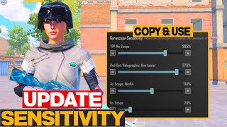 NEW UPDATE 3.1 BEST SENSITIVITY CODE +CONTROLS SETTINGS PUBG MOBILE/BGMI🌟