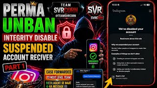 Perma Unban Integrity Disable Suspended Account Recovery Part 1 | Case Forward Message | TEAMSVRCORN
