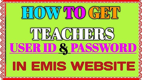 EMIS ல் TEACHER USERNAME & PASSWORD பார்ப்பது எப்படி?|HOW TO VIEW TEACHER PROFILE INEMIS|BANUINFOTEC