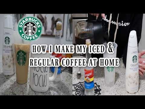 how-i-make-my-iced-coffee-|-regular-hot-coffee-|-starbucks-at-home