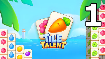 Tile Talent: Match Puzzle Game Gameplay Walkthrough Part 1 | iOS, Android, Casual - Puzzle Game