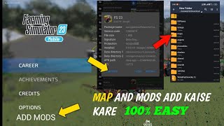 How to add Maps and mod In Fs 23 | Farming simulator 23 Me Mod Kaise Lagaye / Add kaise kare screenshot 4