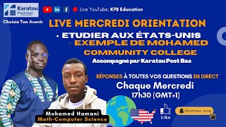 Etudier au Community College aux USA - Témoignage de Mohamed - Live