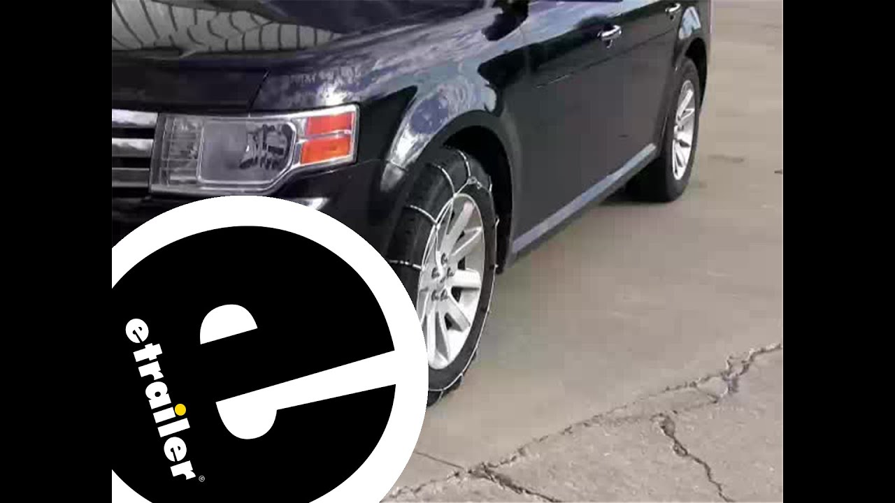 etrailer Glacier Cable Snow Tire Chains Review 2010 Ford Flex YouTube