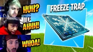 Streamers React To Chiller Trap Freezeice Trap - Fortnite Best Moments