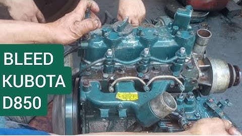replaced cylinder Head, tune-up and how to bleed Kubota D850