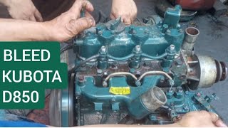 replaced cylinder Head, tune-up and how to bleed Kubota D850