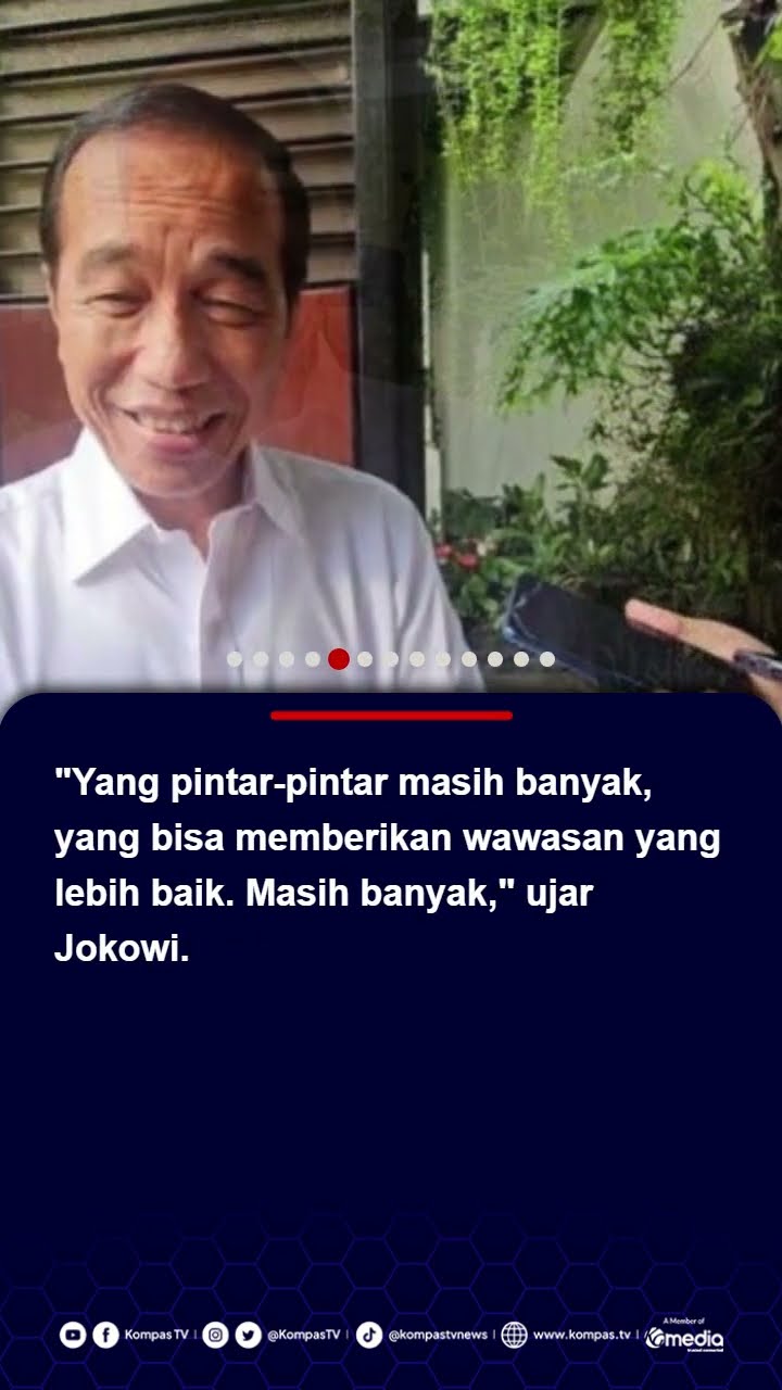 Eks Presiden Disebut akan Jadi Pembicara di Retreat Kepala Daerah, Jokowi: Yang Pintar Masih Banyak