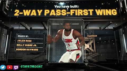 BEST SMALL FORWARD BUILD IN NBA 2K21 TWO WAY PASS FIRST WING THE NEW PLAYMAKING GLASS CLEANER!