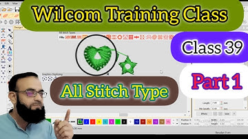 Wilcom Training Class || All Stitch Type || Class 39 || Fill Stitches 