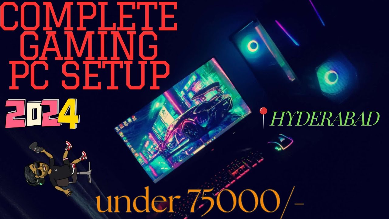 Complete Gaming PC setup under 75K!! | RYZEN 5500 | RADEON RX 6600. In ...