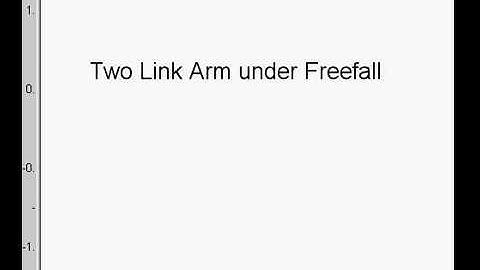 Dynamic Simulation of a 2-Link Robot under Freefall