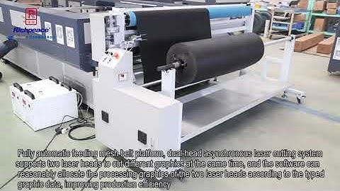 Richpeace Double Beam Asynchronous Automatic Feeding Laser Engraving and Cutting Machine