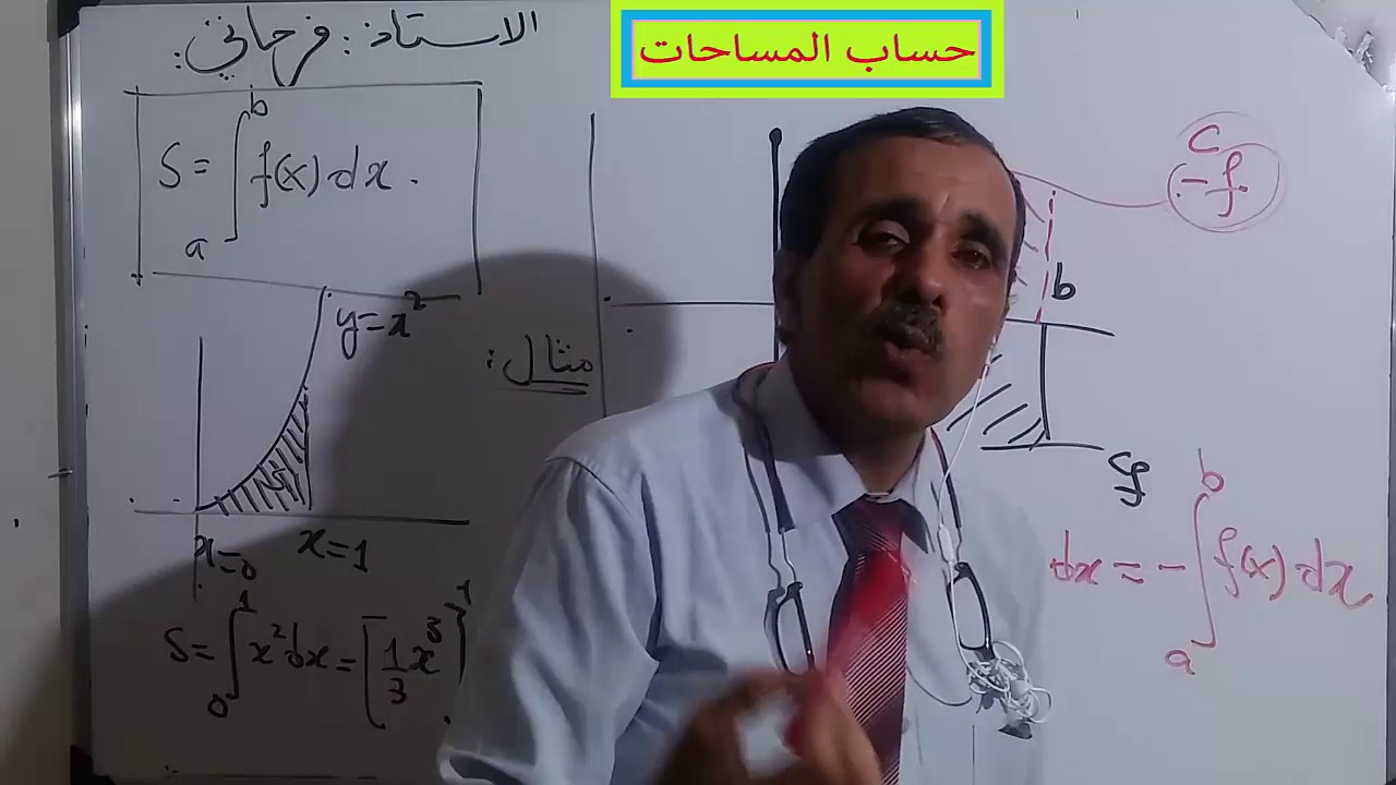 3Fn6 حساب المساحات ( رياضيات ) . قناة الاستاذ فرحاتي جيلالي .Ferhati Djillali