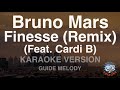 Bruno Mars-Finesse (Remix) (Feat. Cardi B) (Melody) (Karaoke Version)