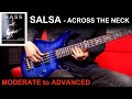 SALSA - Across the Neck &amp; One Finger Plucking | BASS BOOK Moderate to Advanced Ex: 1