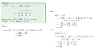 More About the Conditional Variance