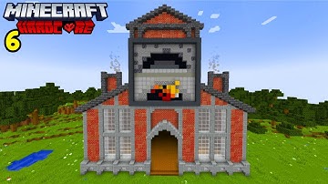 I Built A SMELTING FACTORY In Minecraft Hardcore