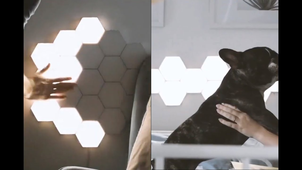 Touch Sensitive Hexagonal Lamps Helios Touch Lights Smart Home Lighting Design YouTube