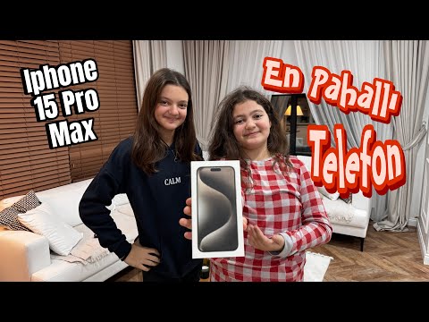 KIZLARA EN PAHALLI TELEFON SÜRPRİZİ / IPHONE 15 PRO MAX İNCELİYORUZ