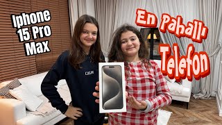 KIZLARA EN PAHALLI TELEFON SÜRPRİZİ / IPHONE 15 PRO MAX İNCELİYORUZ