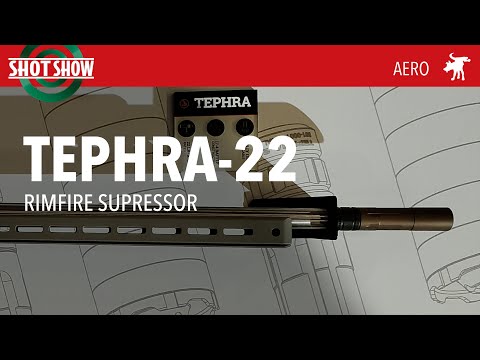 Aero Tephra-22 Rimfire Suppressor at SHOT Show 2024