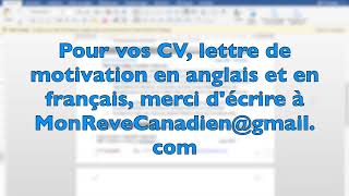 7 astuces pour réussir un CV bilingue selon le modèle canadien : exemple de CV bilingue ??????