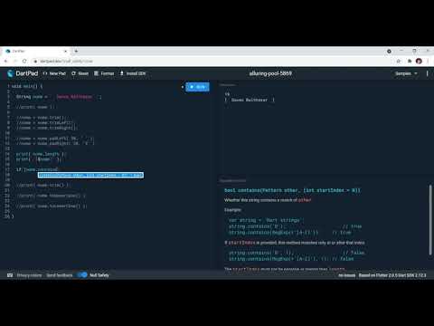 Funções de CONVERSÃO de STRING em Flutter - toLowerCase, toUpperCase, TRIM, lenght - Aula 26