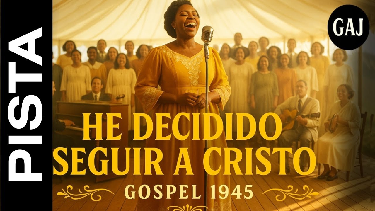 He Decidido Seguir a Cristo – Gospel 1945 – Himno Antiguo (Pista Oficial) 🎹