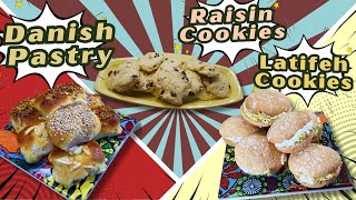 Danish Pastry, Latifeh Cookies, & Raisin Cookies: Magical Baking on Magic Kitchen Sundays! ✨