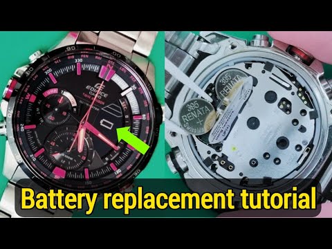 How to replace the battery on Casio Edifice ERA-300. - YouTube