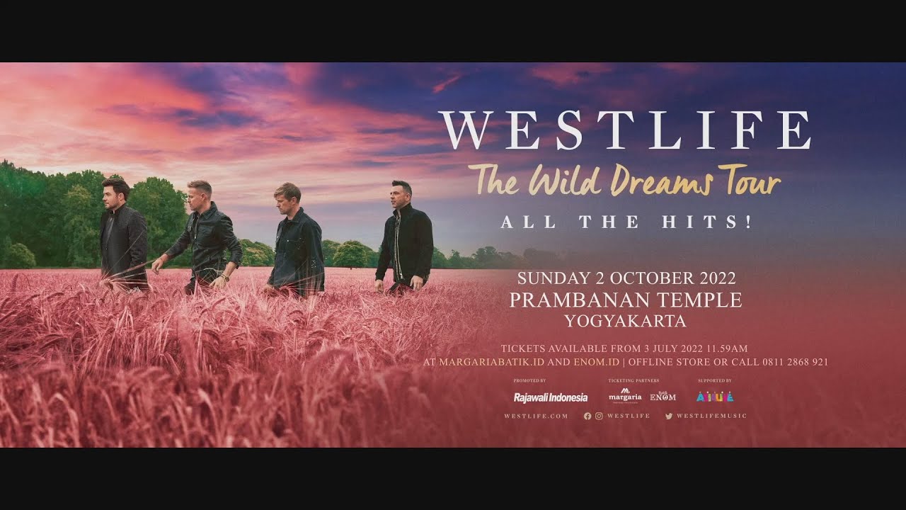 Westlife add three new Indonesia concerts in 2022 to The Wild Dreams Tour