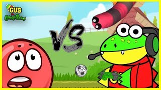 Redball 4 Vs. Slither.io Let's Play with Gus the Gummy Gator ! screenshot 4