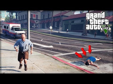 Реальная Жизнь в GTA 5 Человеку плохо. Вызываю скорую!