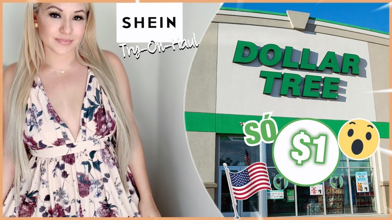 LOJA DE $1 NOS EUA - DOLLAR TREE - SETOR DE VOLTA AS AULAS + LOOKS DA SHEIN  - SHEIN HAUL 