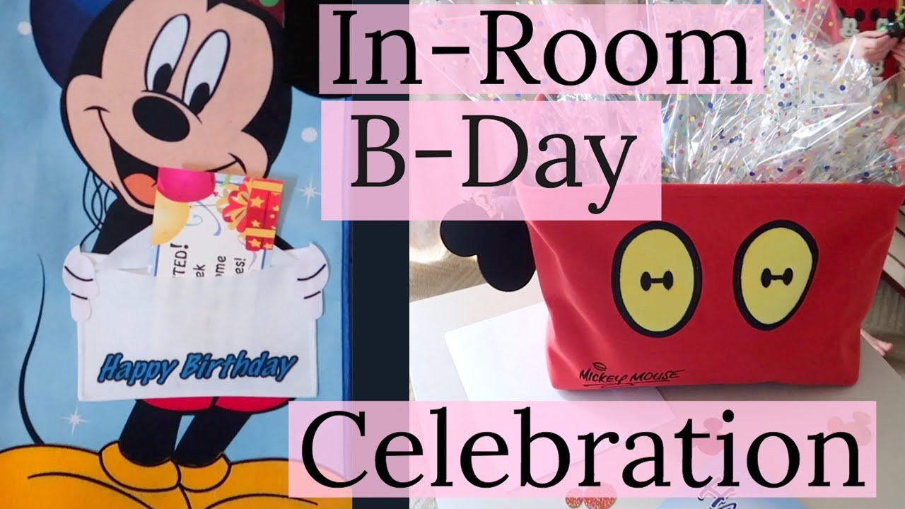 Disney Floral and Gifts In Room Birthday Celebration