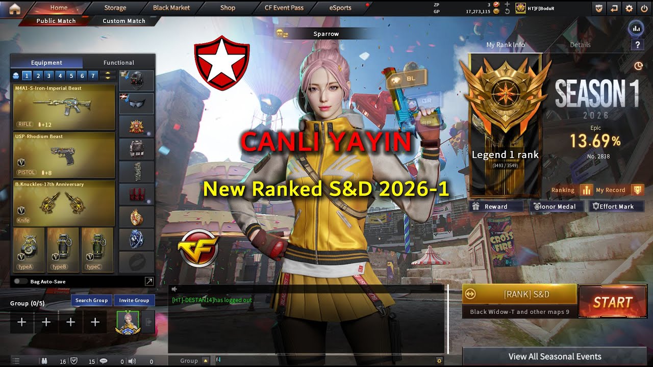 🔴 CrossFire West GamePlay | New Ranked S&D 2026-1 | Live CANLI YAYIN