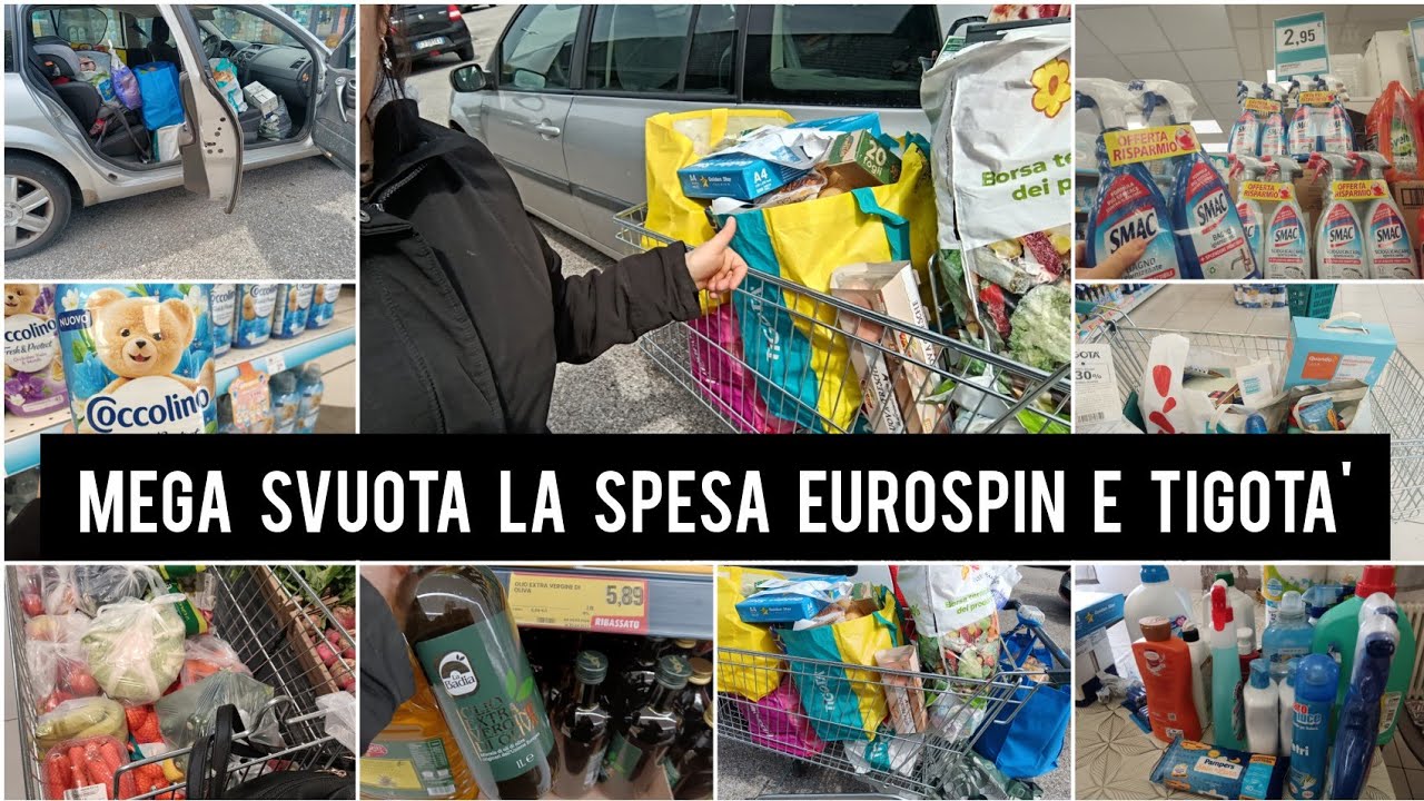 MEGA SVUOTA LA SPESA XXXL EUROSPIN E TIGOTA