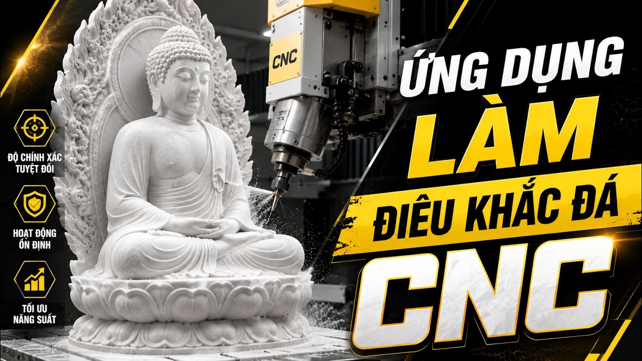 Stone Carving CNC Machine in action