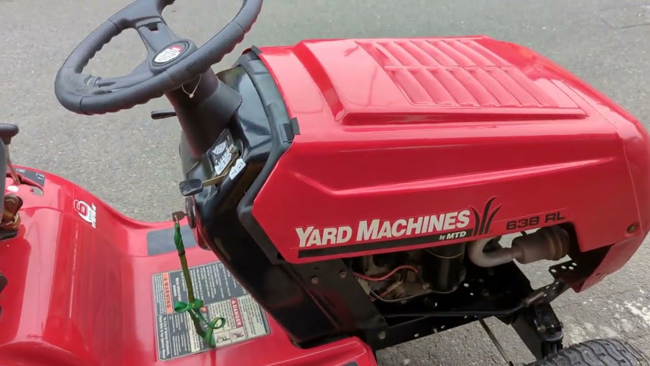 MTD YARD MACHINES ヤードマシーン 638RL 芝刈機 - YouTube